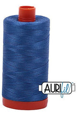 Aurifil Mako 50wt Cotton 1300 m 1422 yd. spool - 6738 Peacock Blue