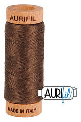 Aurifil Mako 80wt Cotton 274 m 300 yd. spool - 1140 Bark