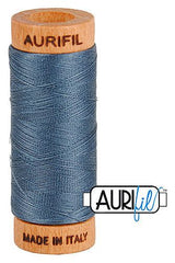 Aurifil Mako 80wt Cotton 274 m 300 yd. spool - 1158 Medium Grey