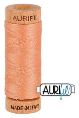 Aurifil Mako 80wt Cotton 274 m 300 yd. spool - 2215 Peach
