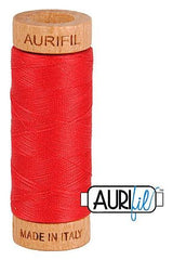 Aurifil Mako 80wt Cotton 274 m 300 yd. spool - 2250 Red