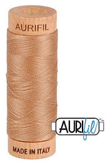 Aurifil Mako 80wt Cotton 274 m 300 yd. spool - 2340 Cafe au Lait