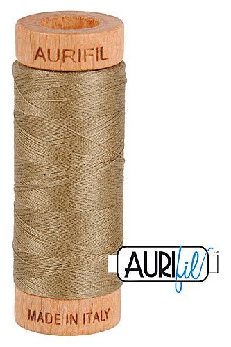 Aurifil Mako 80wt Cotton 274 m 300 yd. spool - 2370 Sandstone