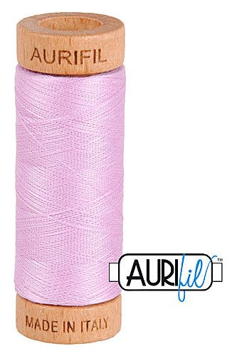 Aurifil Mako 80wt Cotton 274 m 300 yd. spool - 2515 Light Orchid