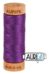 Aurifil Mako 80wt Cotton 274 m 300 yd. spool - 2545 Medium Purple
