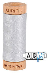 Aurifil Mako 80wt Cotton 274 m 300 yd. spool - 2600 Dove