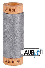Aurifil Mako 80wt Cotton 274 m 300 yd. spool - 2605 Grey