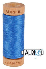 Aurifil Mako 80wt Cotton 274 m 300 yd. spool - 2730 Delft Blue