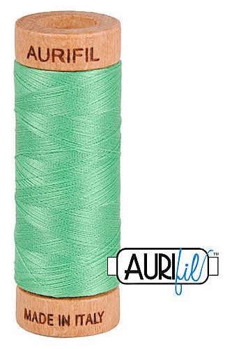 Aurifil Mako 80wt Cotton 274 m 300 yd. spool - 2860 Light Emerald