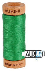 Aurifil Mako 80wt Cotton 274 m 300 yd. spool - 2870 Green