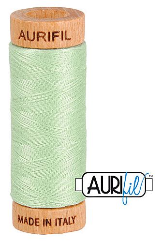 Aurifil Mako 80wt Cotton 274 m 300 yd. spool - 2880 Pale Green