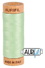 Aurifil Mako 80wt Cotton 274 m 300 yd. spool - 2880 Pale Green