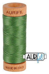 Aurifil Mako 80wt Cotton 274 m 300 yd. spool - 2890 Very Dark Grass Green