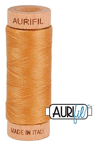 Aurifil Mako 80wt Cotton 274 m 300 yd. spool - 2930 Golden Toast