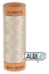 Aurifil Mako 80wt Cotton 274 m 300 yd. spool - 6725 Moondust
