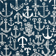 Dear Stella Fabrics, Bootylicious Collection - Anchors* (Sold By 1/2 Meter)