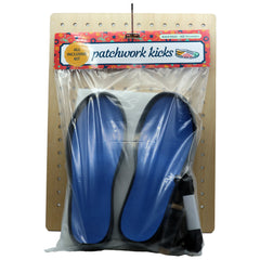 Patchwork Kicks - All Inclusive Shoe Kit - Size 11 Sole in Dark Grey
