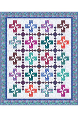 Fresh Flowers Collection - Fenced Windmills Pattern