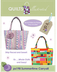 Quiltsillustrated ps198 Summertime Carryall