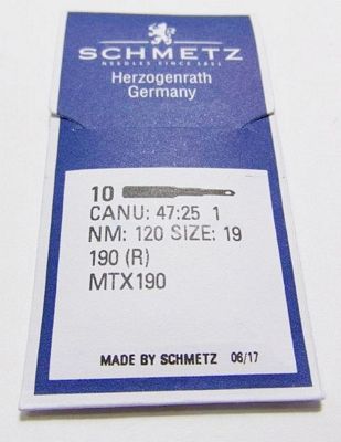 Regular Point 190 (R) MTx190 Schmetz Needles - 10/PKG