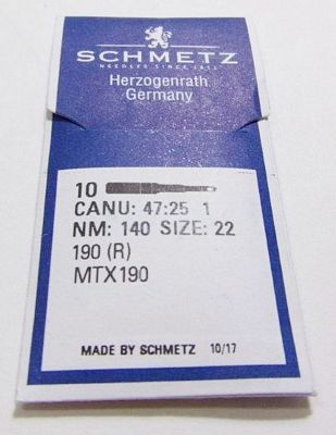 Regular Point 190 (R) MTx190 Schmetz Needles - 10/PKG