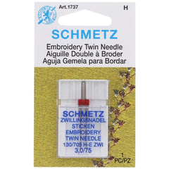 Embroidery Twin Needle, Schmetz (1pk)