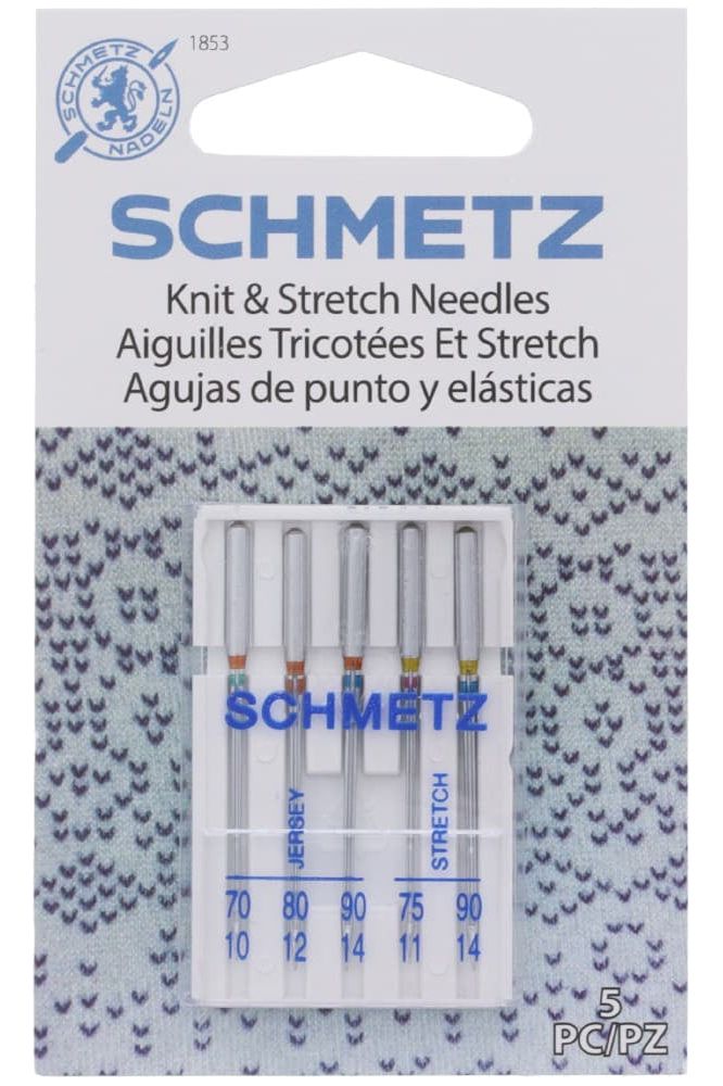 Schmetz Knit & Stretch Needles 5pk - Assorted