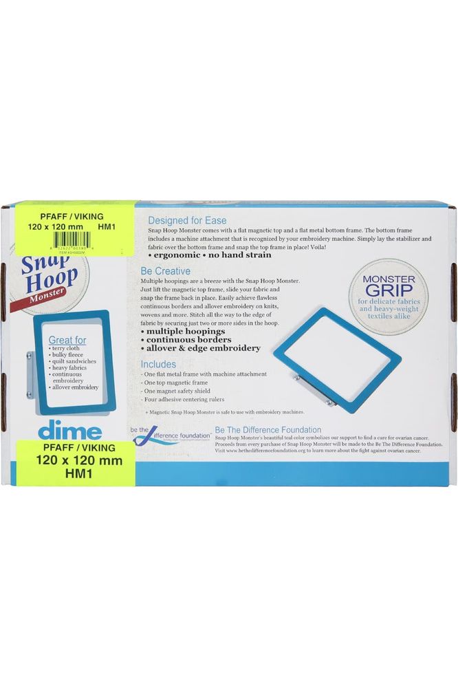 Magnetic Snap Hoop Monster 4-3/4"x 4-3/4"