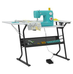 Eclipse Sewing Craft Table Black/White