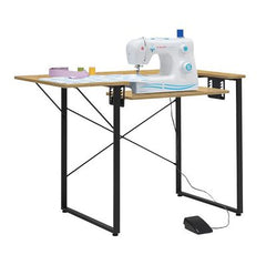 Dart Sewing Table w/ Folding Top Graphite/Ashwood