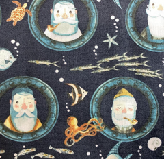 Dear Stella Fabrics, Hook Line And Sinker Collection - Sailor* (Sold By 1/2 Meter)