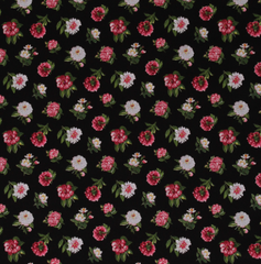 Northcott Fabrics, Bloom Collection - Mini Peony Black* (Sold By 1/2 Meter)