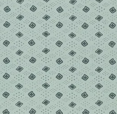 Figo Fabrics, Martha Collection - Teal Madallion -  Figo* (Sold By 1/2 Meter)
