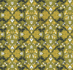 Quiltex Collection - Phoebe Fabrics - Cherries and Blossoms (Sold By 1/2 Meter)