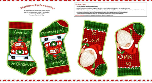 Panel - Christmas Gnome Stocking