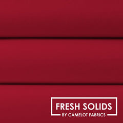 Camelot Fresh Solids-Crimson (Sold By 1/2 Meter)