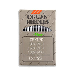 Organ Leather Point Straight Stitch Industrial Machine Needles - 135x16 TRI, DPx16D - 10/Pack