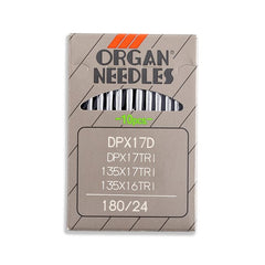 Organ Leather Point Straight Stitch Industrial Machine Needles - 135x16 TRI, DPx16D - 10/Pack