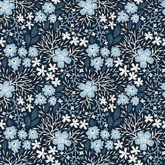 Whimsy-Navy and White Foliage