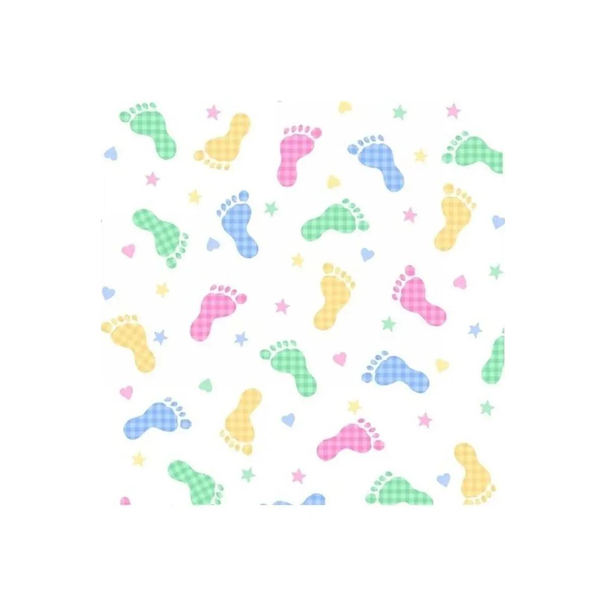 Comfy Flannel Prints, Footprints