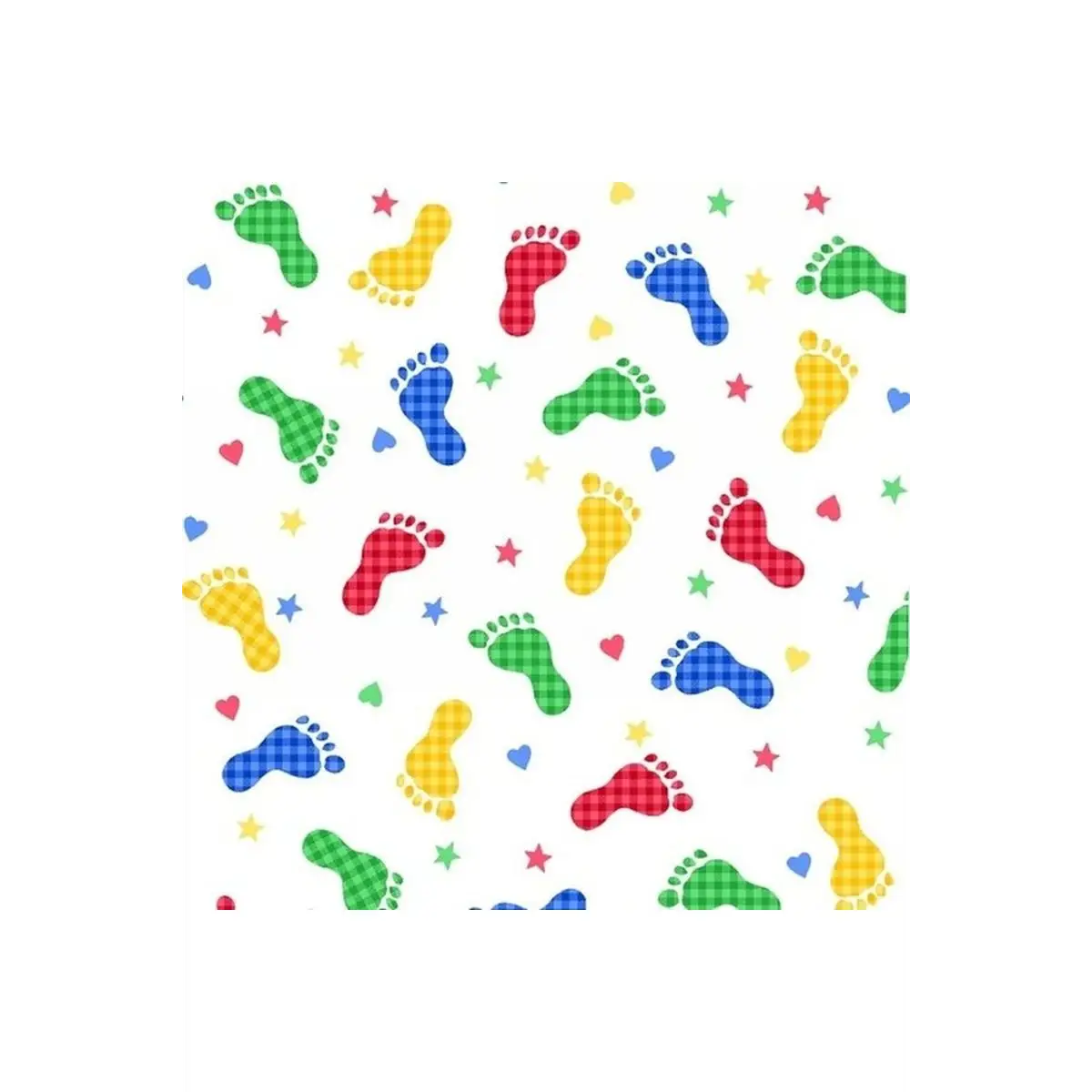 Comfy Flannel Prints, Footprints