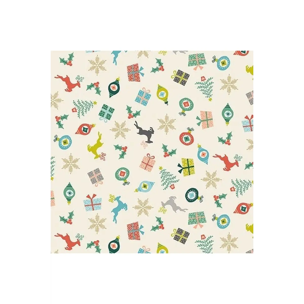 Merry Scatter Eggshell 100% Cotton