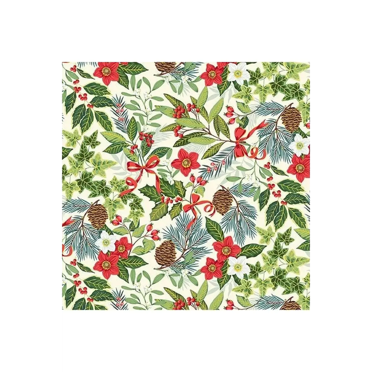 Yuletide Foliage Cream TP-2242-Q