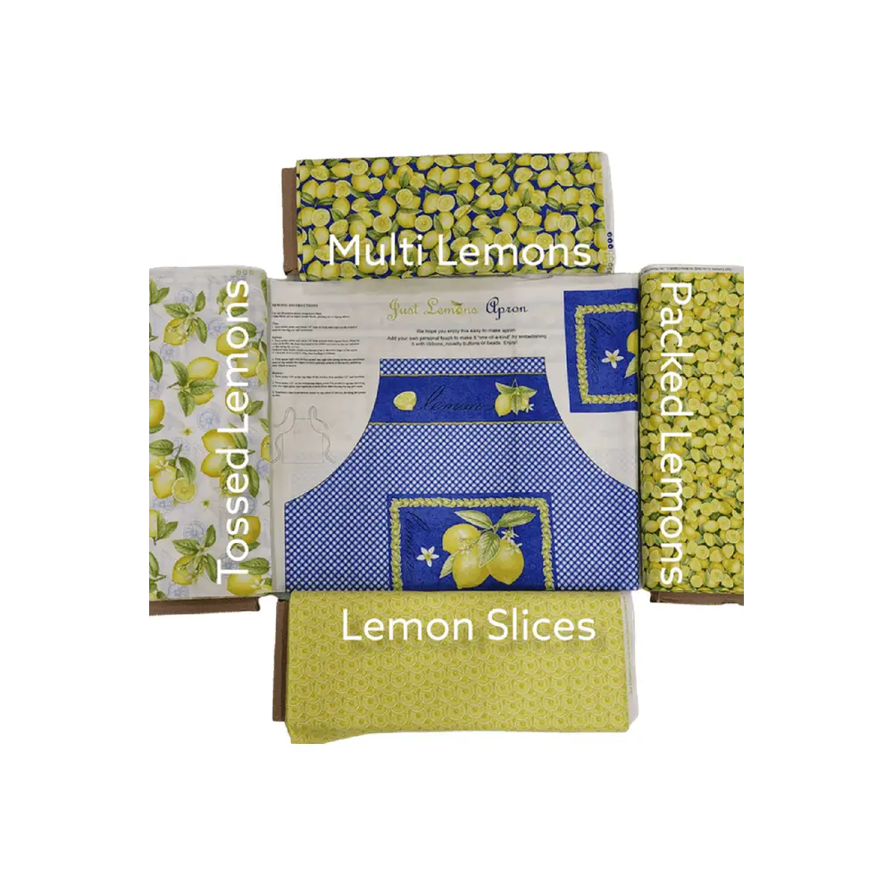 "Just Lemons" Apron Kits Upcoming Sew-Along