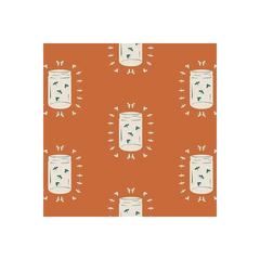 Fabric, AGF Art Gallery Fabrics - Capsules Campsite Fireflies Glow
