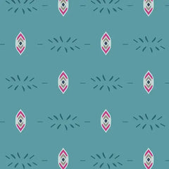 Art Gallery Fabrics Flower Child Collection - Flicker and Fade Blue - 100% Cotton Fabric