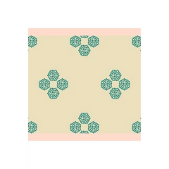 Indie Folk Droplet Petal Malachite