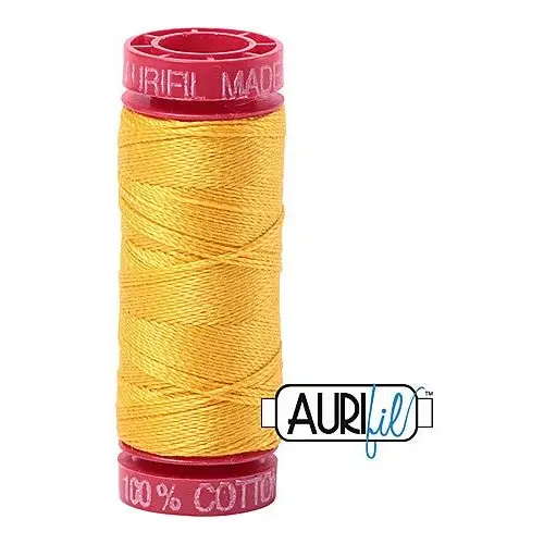 Aurifil Mako 12wt Cotton 50 m 54 yd. spool - 2135 Yellow