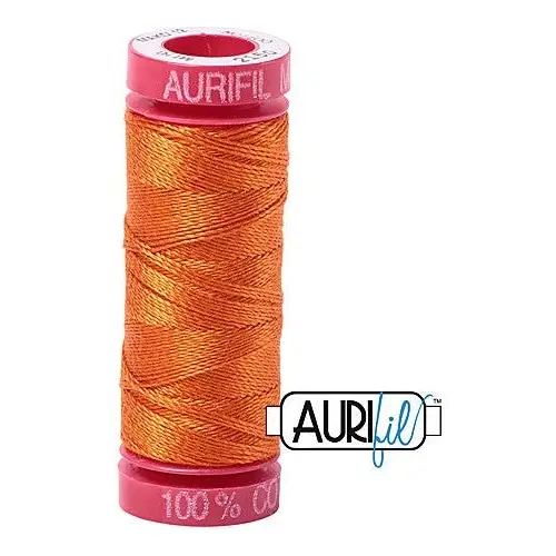 Aurifil Mako 12wt Cotton 50 m 54 yd. spool - 2150 Pumpkin