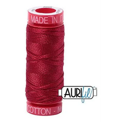 Aurifil Mako 12wt Cotton 50 m 54 yd. spool - 2260 Red Wine